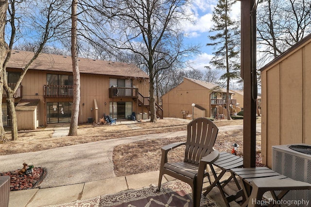 view of patio / terrace with central AC