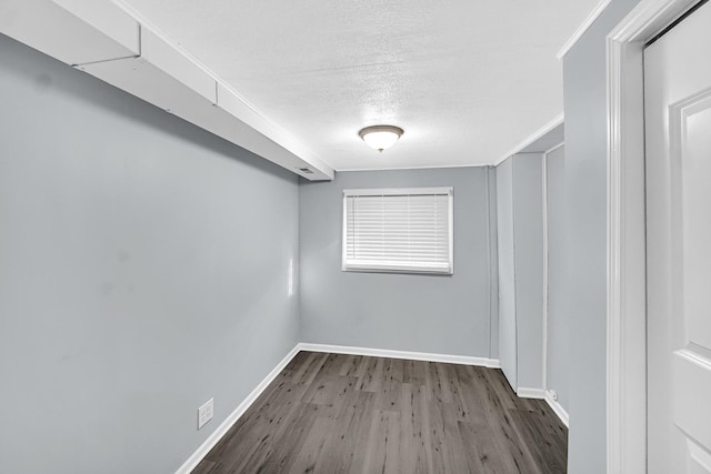 interior space featuring dark wood-type flooring