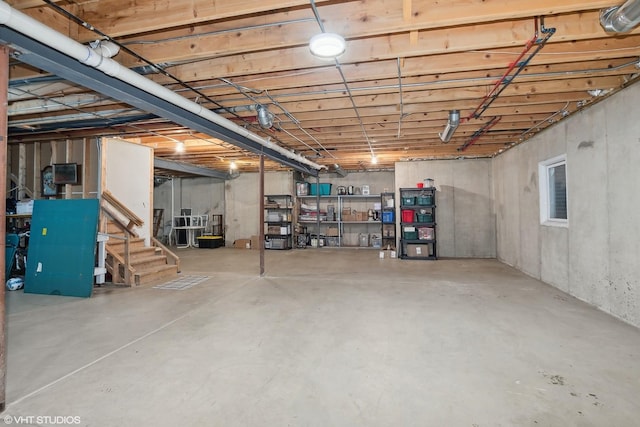 view of basement