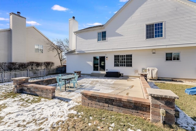 rear view of house with a patio area