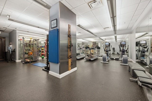 view of workout area