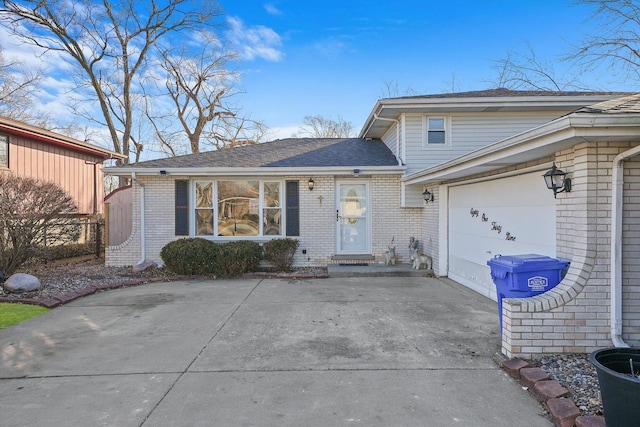 view of front of home featuring a garage