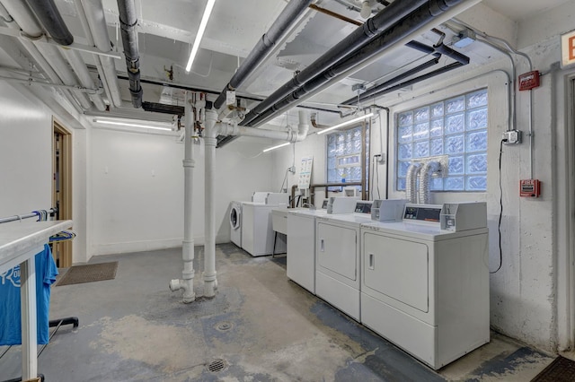 laundry area with washer and dryer