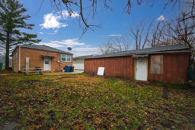 rear view of property with a patio