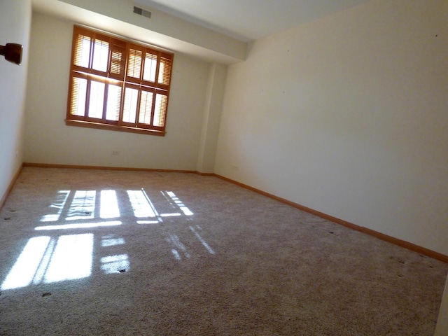 view of carpeted empty room