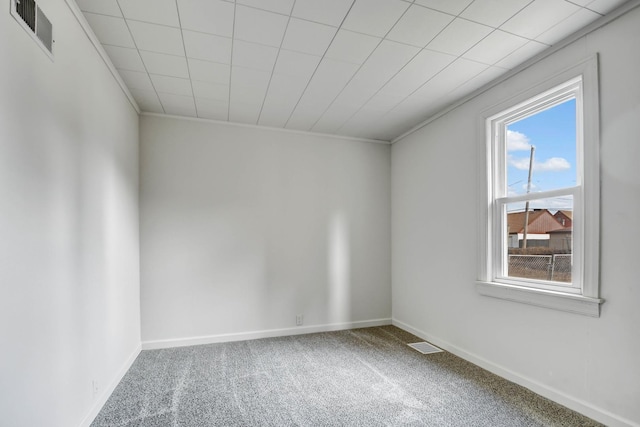 view of carpeted empty room