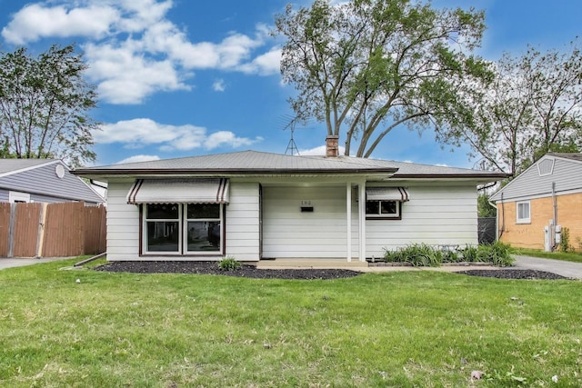 182 Cindy Ln, Wheeling, IL 60090 - rear view of property featuring a chimney