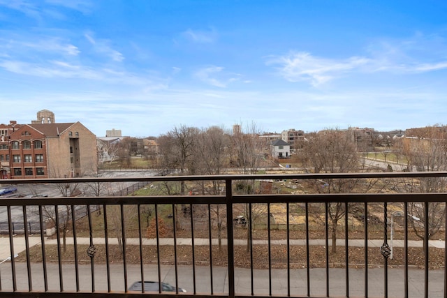 view of balcony