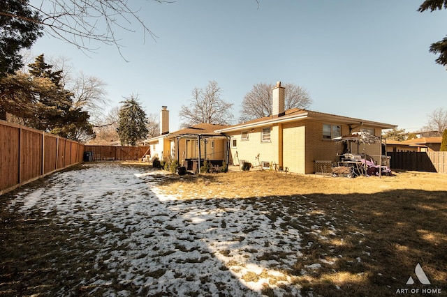 view of rear view of property