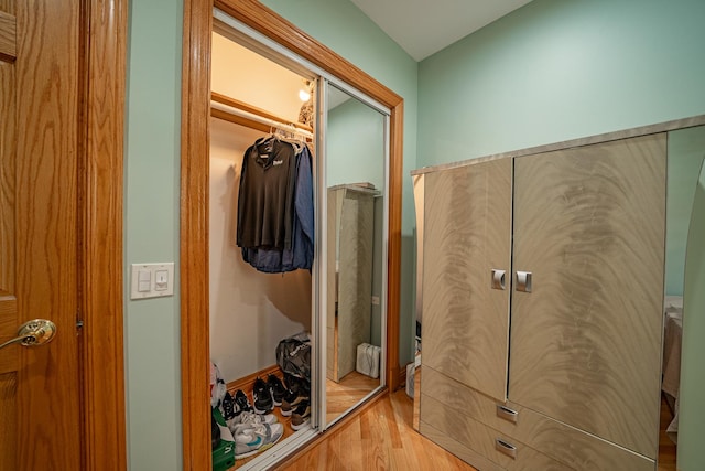 interior space featuring hardwood / wood-style floors