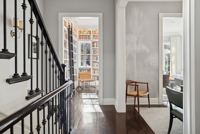 interior space featuring wood-type flooring