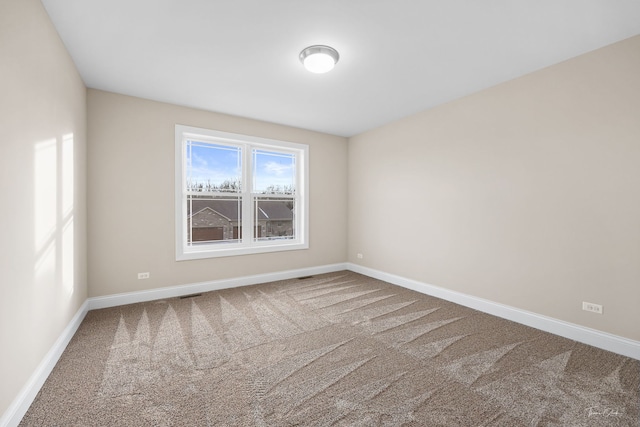 view of carpeted empty room