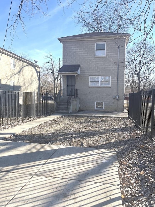 view of rear view of property