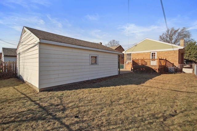 exterior space featuring a lawn