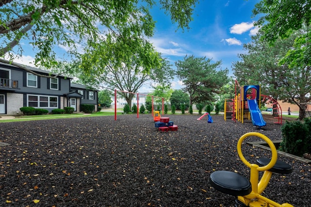 view of jungle gym