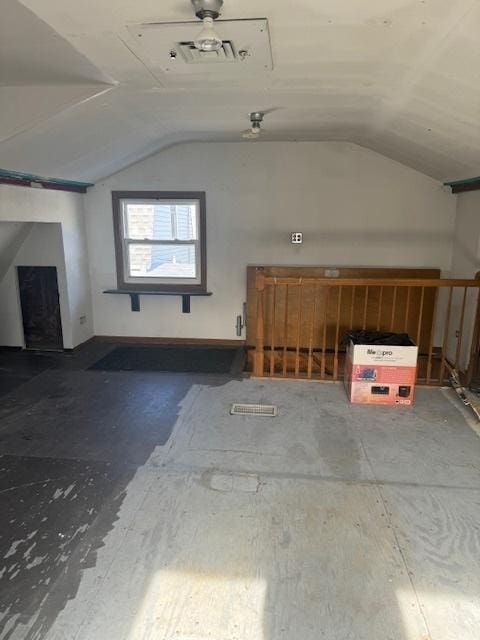 bonus room with lofted ceiling