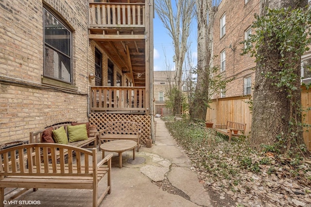 view of patio with outdoor lounge area