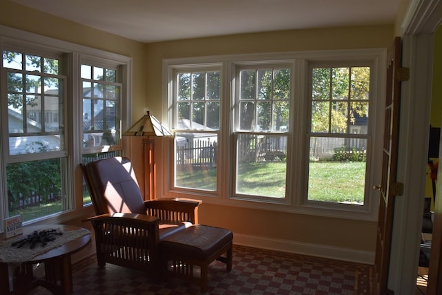 sunroom / solarium featuring a wealth of natural light