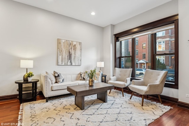 interior space featuring hardwood / wood-style flooring