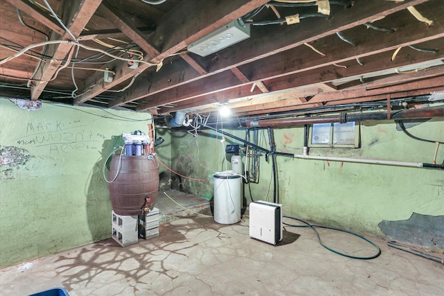 view of basement