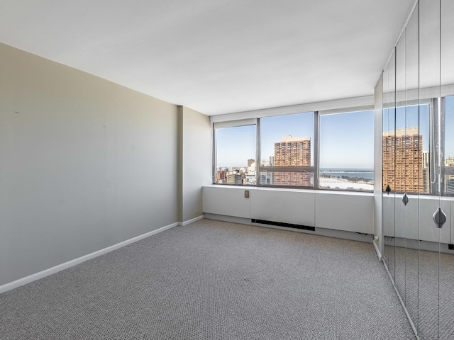 view of carpeted empty room