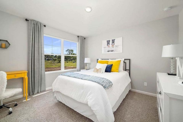 bedroom featuring carpet flooring