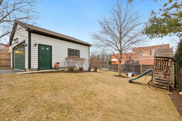 view of patio with a pergola, an outdoor living space with a fire pit, grilling area, and a shed