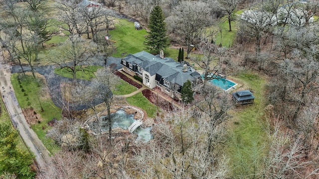 birds eye view of property