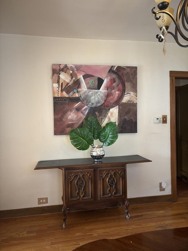 room details with wood-type flooring