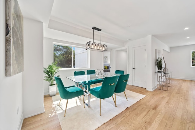 4932 Brummel St, Skokie, IL 60077 - dining space with light wood-style floors and recessed lighting