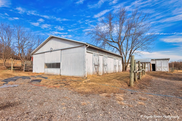 view of outbuilding