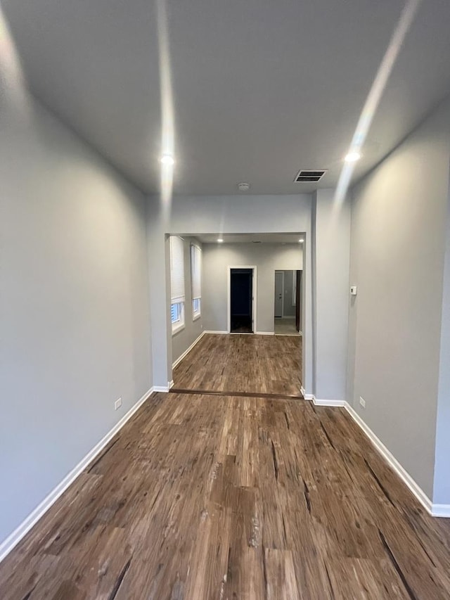 interior space with wood-type flooring