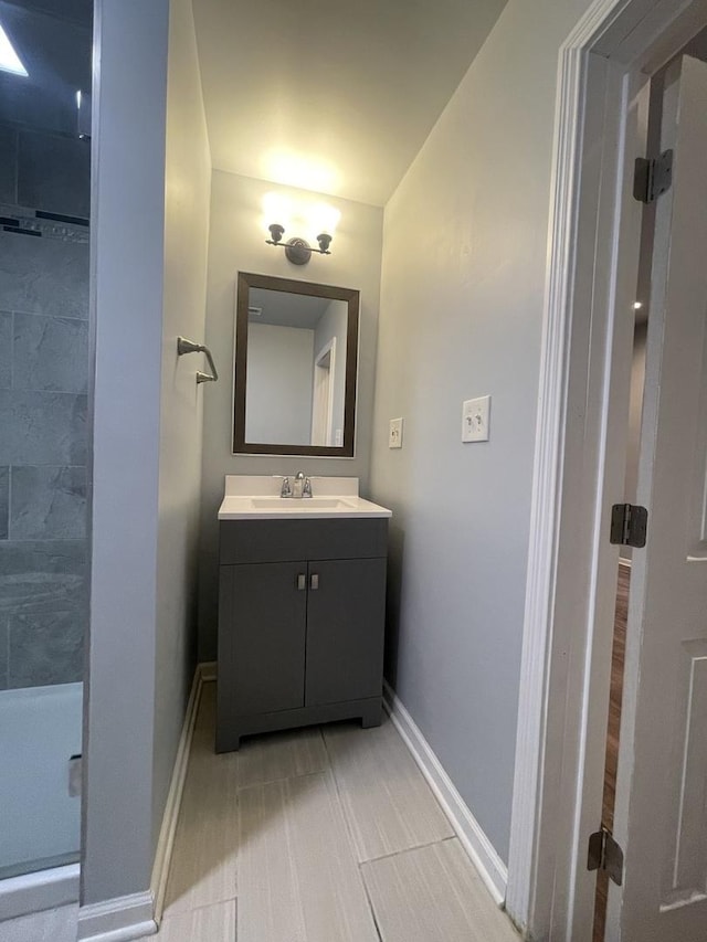 bathroom with vanity