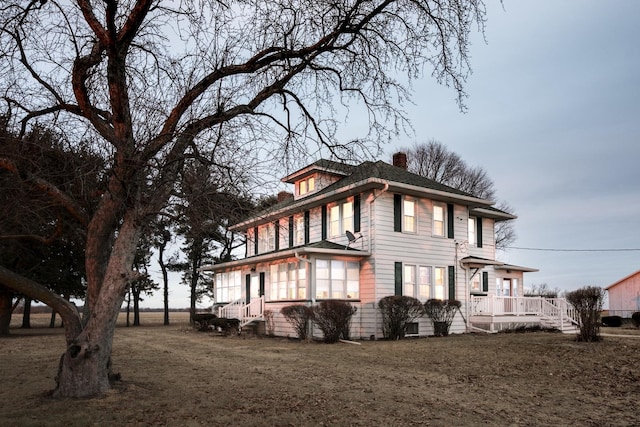 view of home's exterior with a lawn