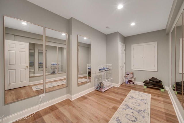 interior space featuring hardwood / wood-style floors