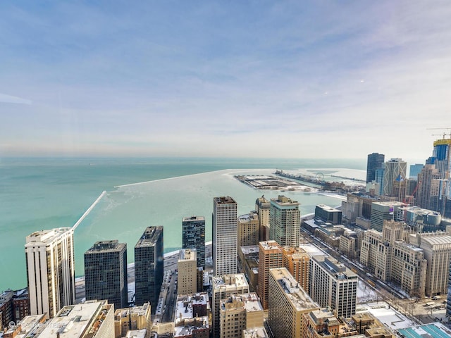 view of city featuring a water view