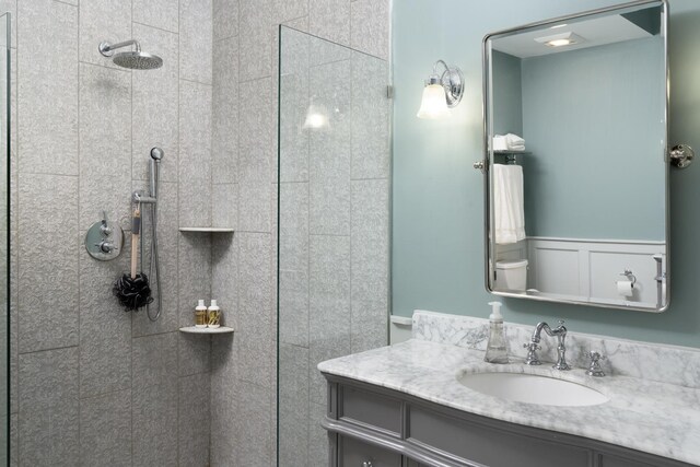 326 E Central Rd, Arlington Heights, IL 60005 - bathroom featuring vanity and tiled shower