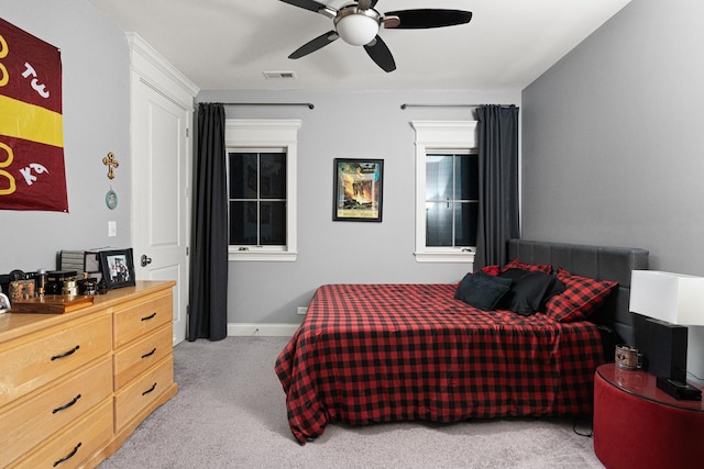 326 E Central Rd, Arlington Heights, IL 60005 - carpeted bedroom with ceiling fan