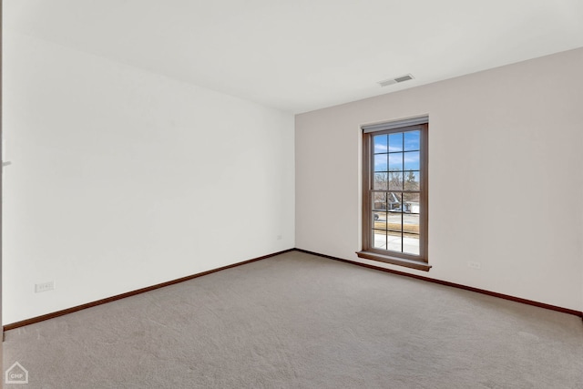 view of carpeted empty room