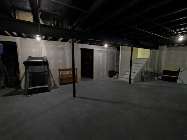 view of basement