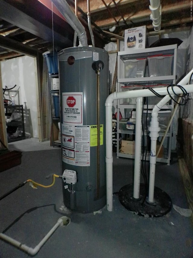 utilities featuring water heater