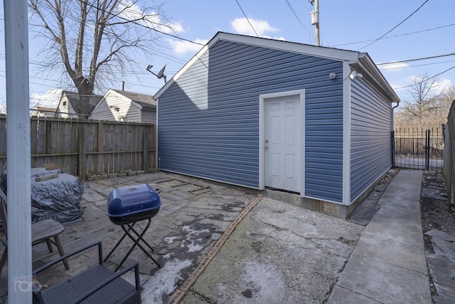 view of outbuilding