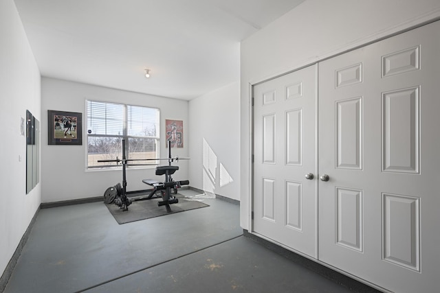 view of workout room