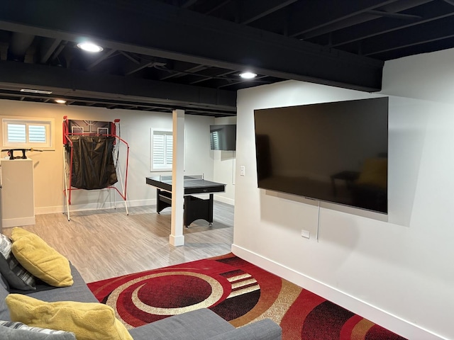 646 Aspen Dr, Romeoville, IL 60446 - interior space featuring baseboards and wood finished floors