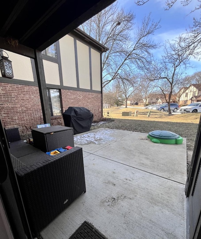 view of patio / terrace featuring area for grilling