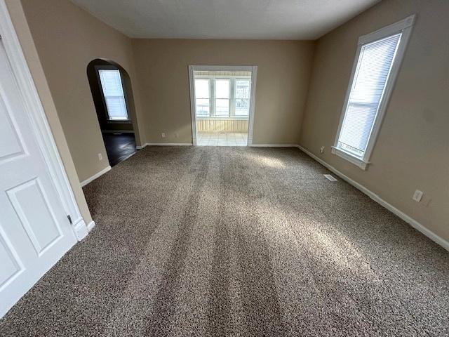 view of carpeted empty room