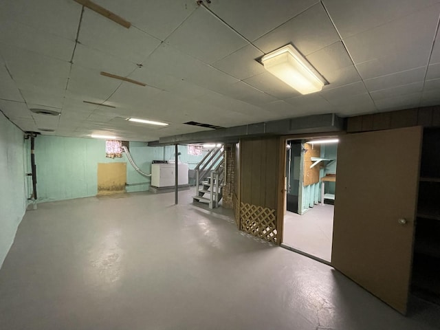 view of basement