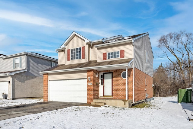 view of front of house featuring a garage