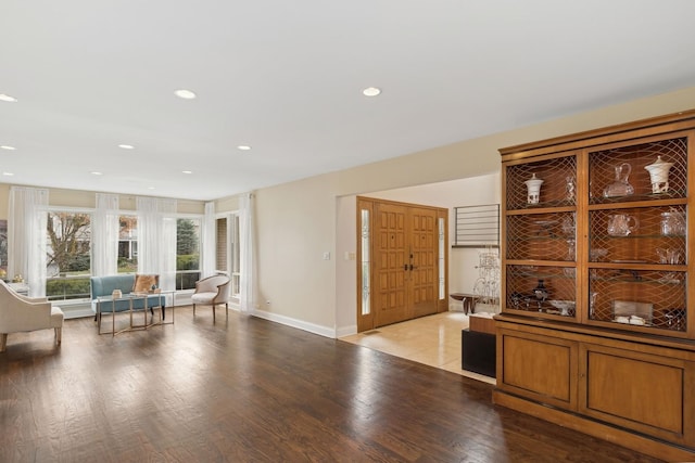 interior space featuring light hardwood / wood-style flooring