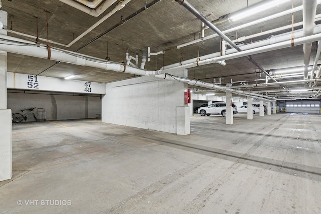 view of parking deck